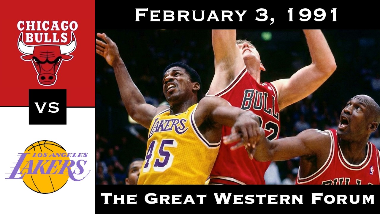 Full Game: A Finals Preview in February | Bulls vs Lakers (February 3, 1991)