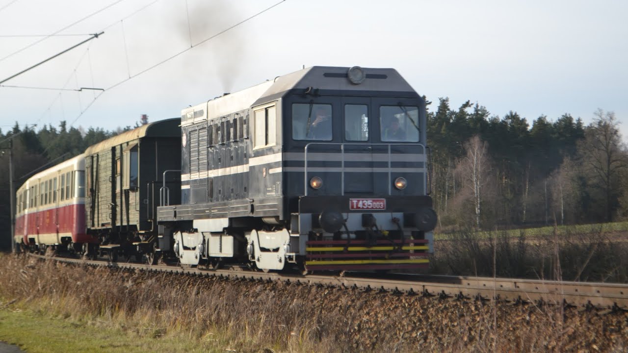 vlaky veselí nad Lužnicí a Řípec 7.12.2024