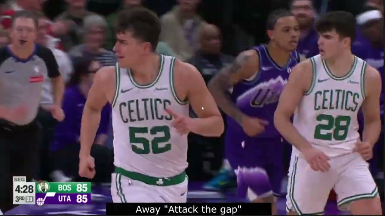 Serie zagrywek "Away" - Utah Jazz