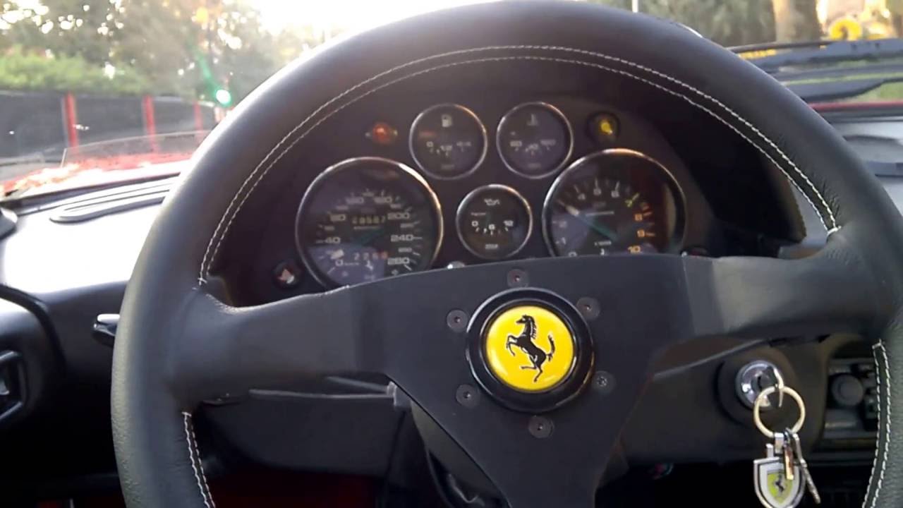 Ferrari 208 GTB turbo acceleration aside Ferrari factory