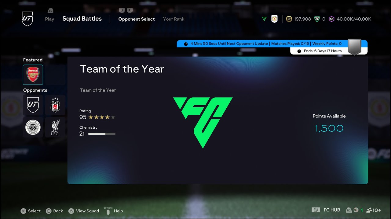 EA SPORTS FC 26 Squad Battles Rewards Jan 25th & Team of the Year Featured Team
