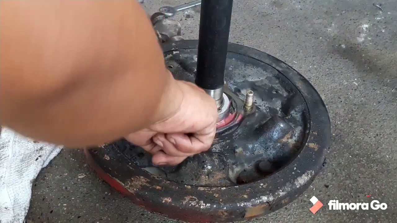 Replace axle bearing and oil seal