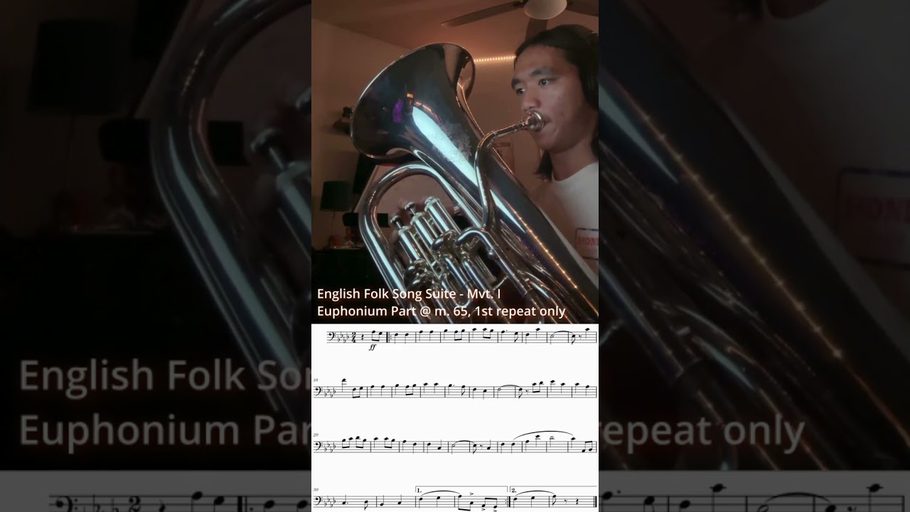 English Folk Song Suite - Mvt. I @ m. 65 | 