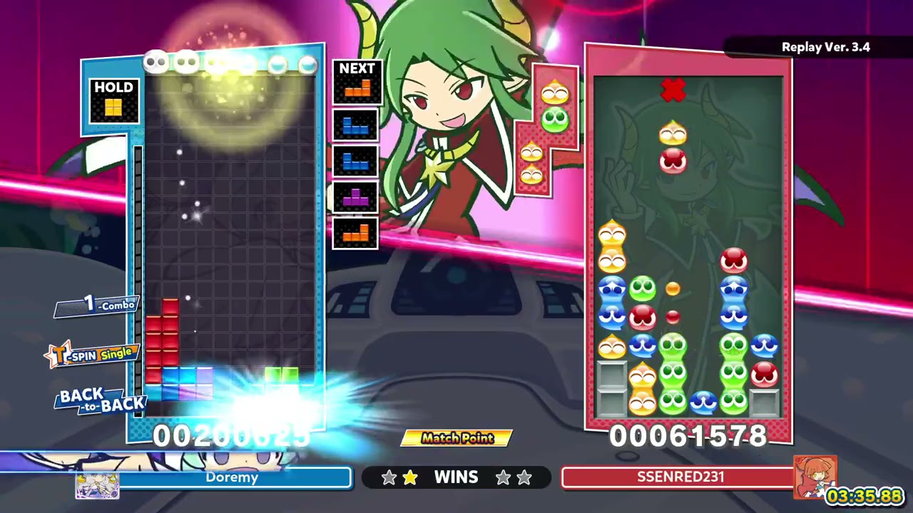 [Puyo Puyo Tetris 2] Puzzle League VS: Doremy vs. SSENRED231 (29-03-2021, PC, JP voices)
