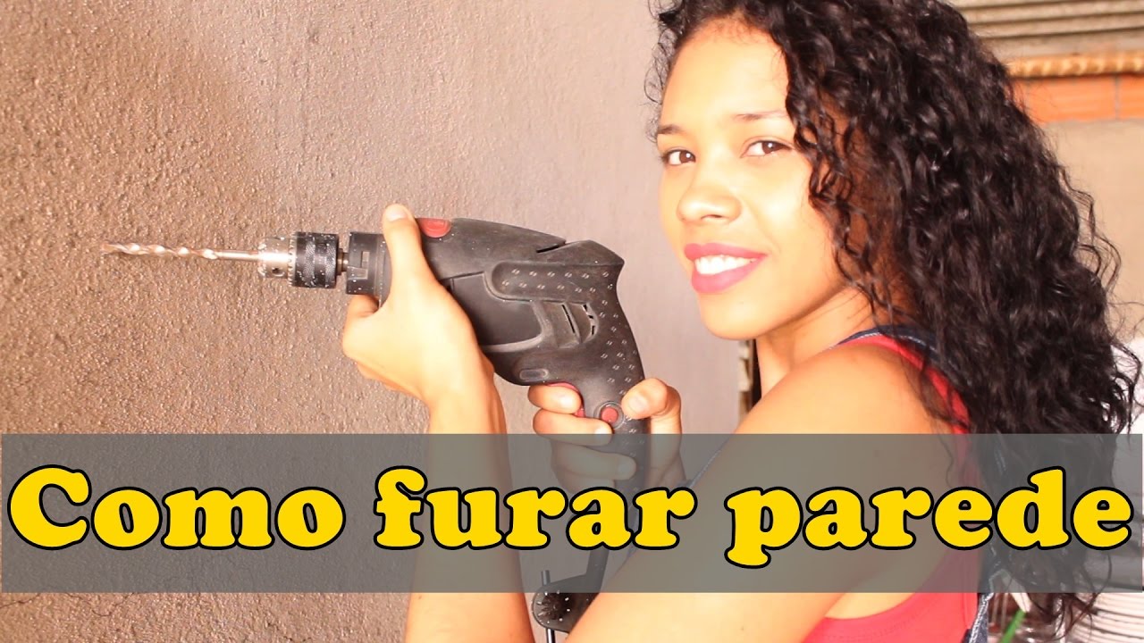 Como furar uma parede corretamente com furadeira - com Paloma Cipriano