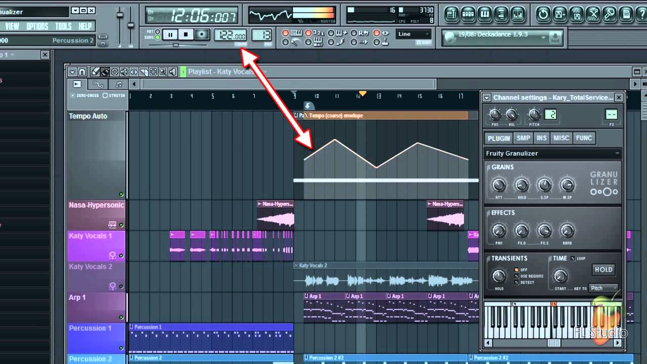 FL Studio Guru | Tempo Sync / Time Stretching with Fruity Granulizer