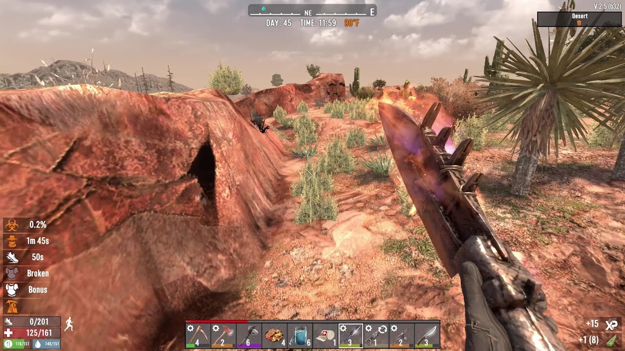 7 Days To Die Server Part 22 Desert Biome Challenges