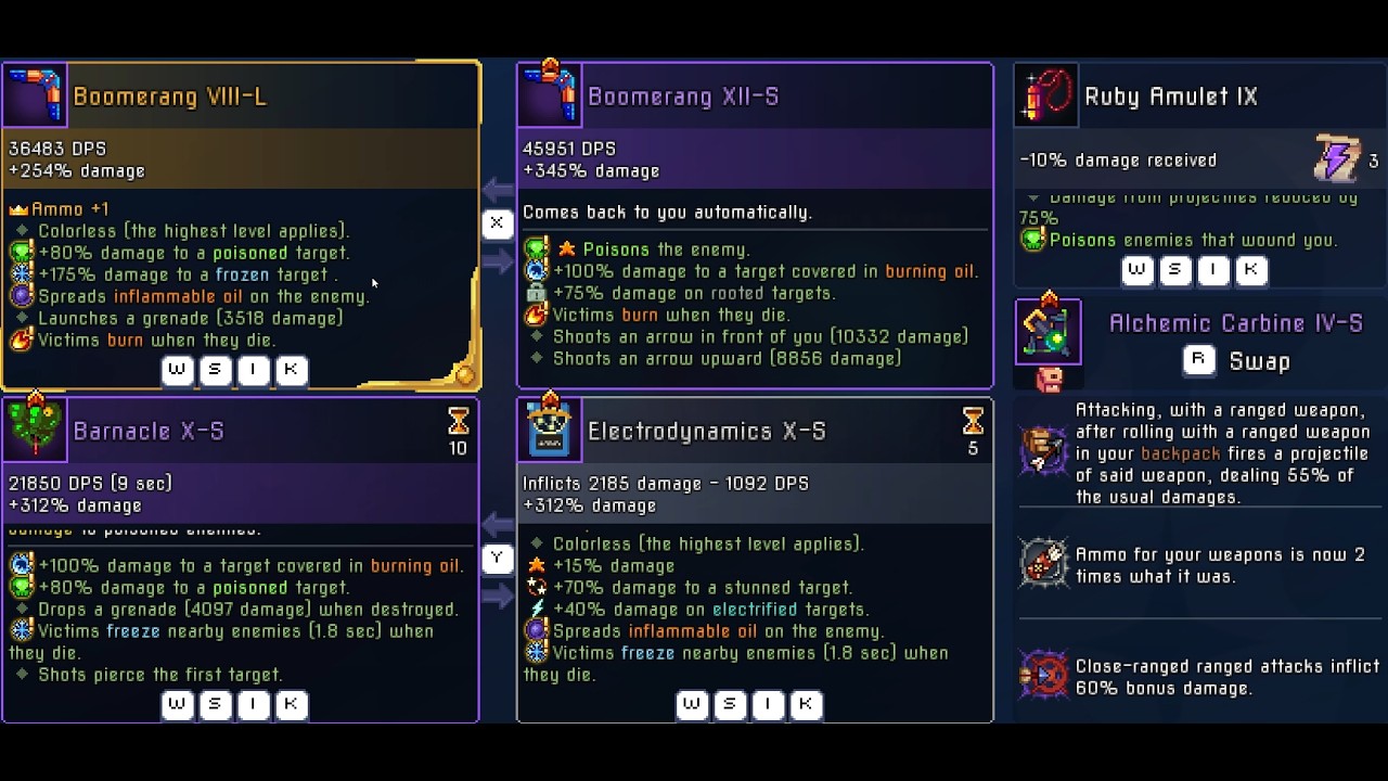 5 Boomerangs 3 Bosses | Dead Cells 5 BC