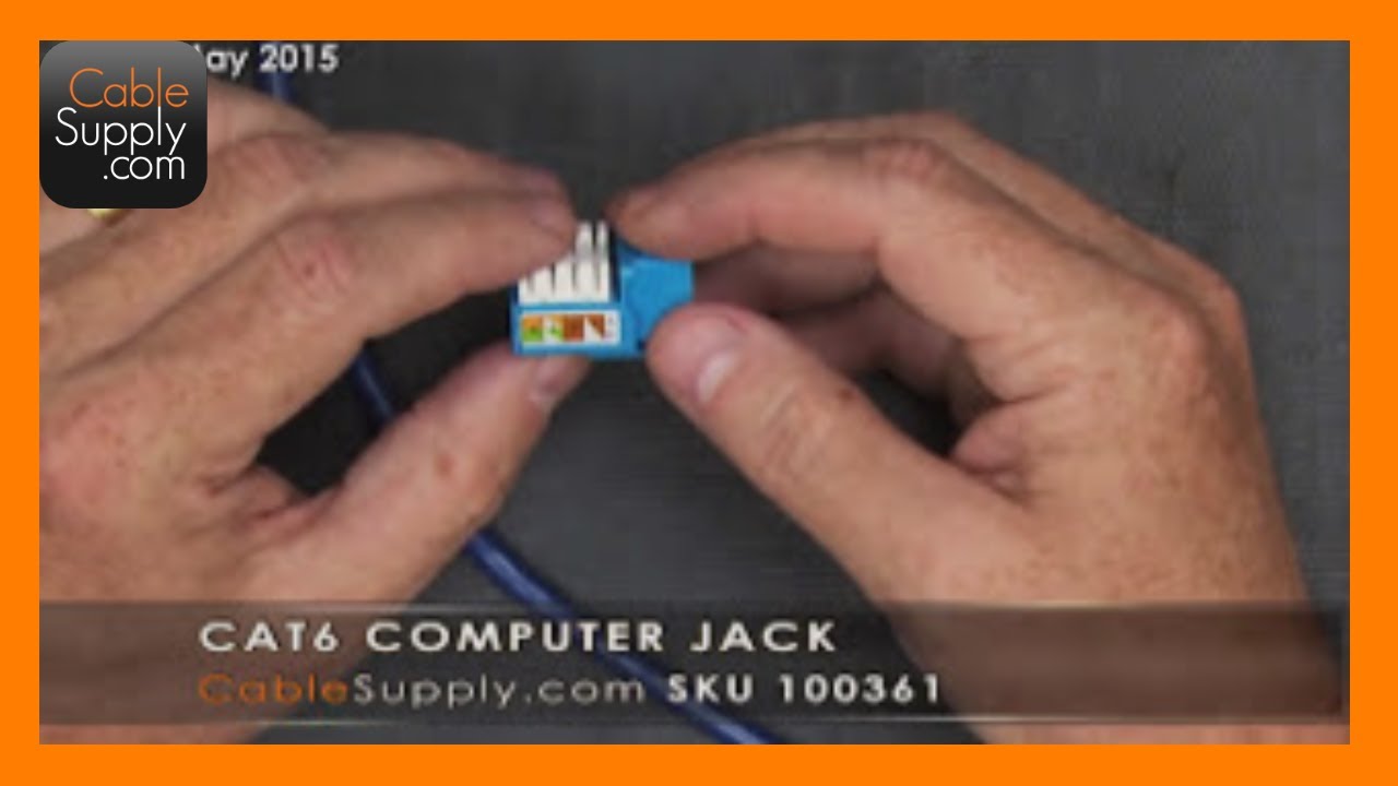 How To Install A Cat6 Computer Jack