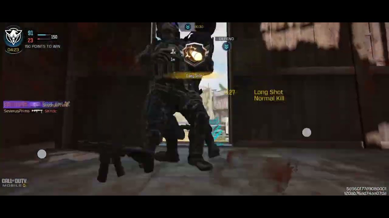 Playing call of duty mobile 