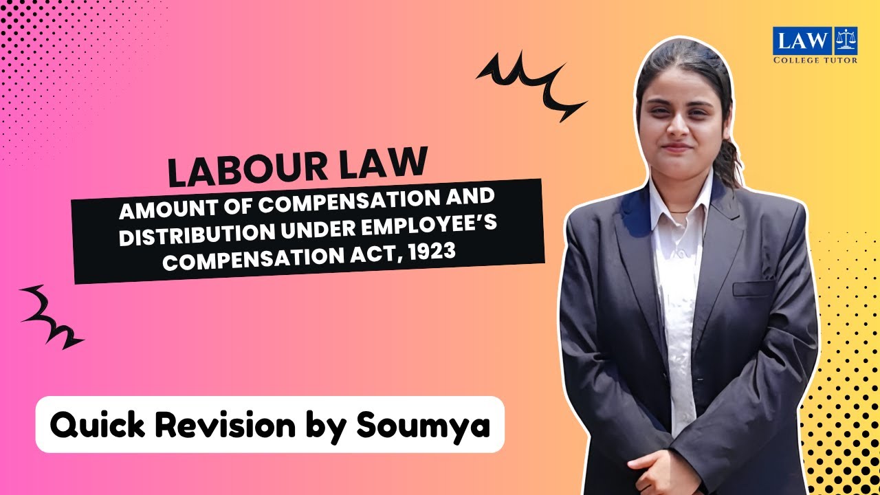Amount of Compensation and Distribution under Employee’s Compensation Act, 1923 | College Tutor Law
