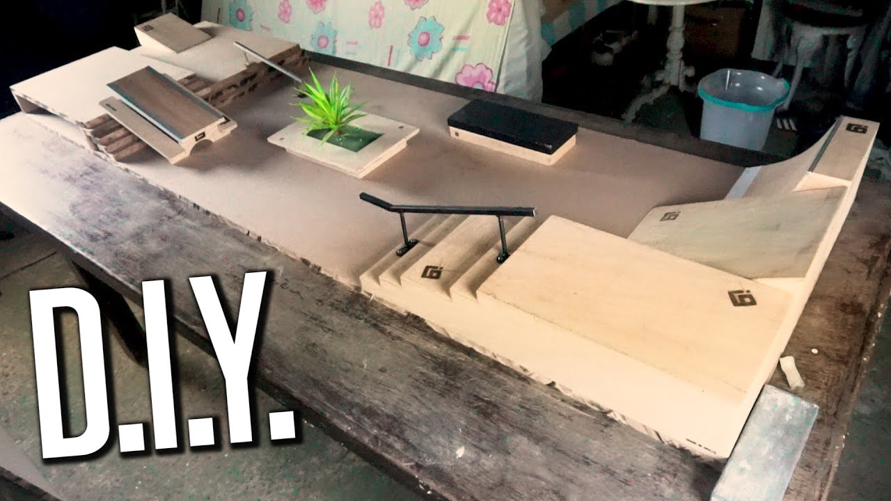 D.I.Y. FINGERBOARD WOODEN SKATEPARK! LB SKATE