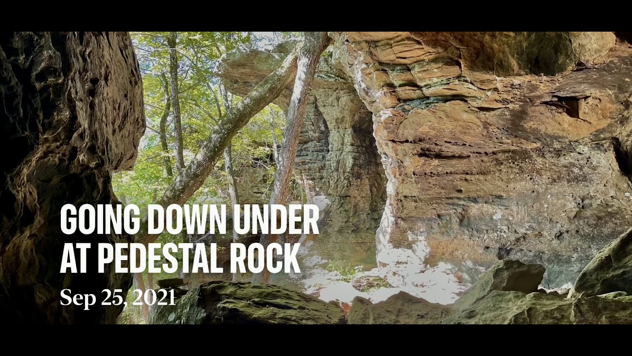 Going Down Under at Kings Bluff & Pedestal Rocks, near Sand Gap - Hiking Arkansas