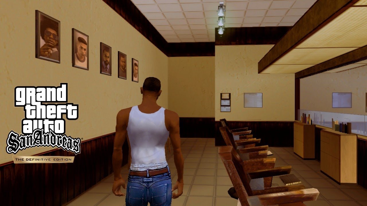 Retexture Interior Barber And Tatto GTA Definitive Edition For GTA SA Android