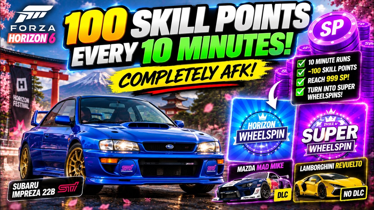 Forza Horizon 6 | *NEW* AFK INFINITE SUPER WHEELSPIN GLITCH! FASTEST SUPER WHEELSPIN FARM