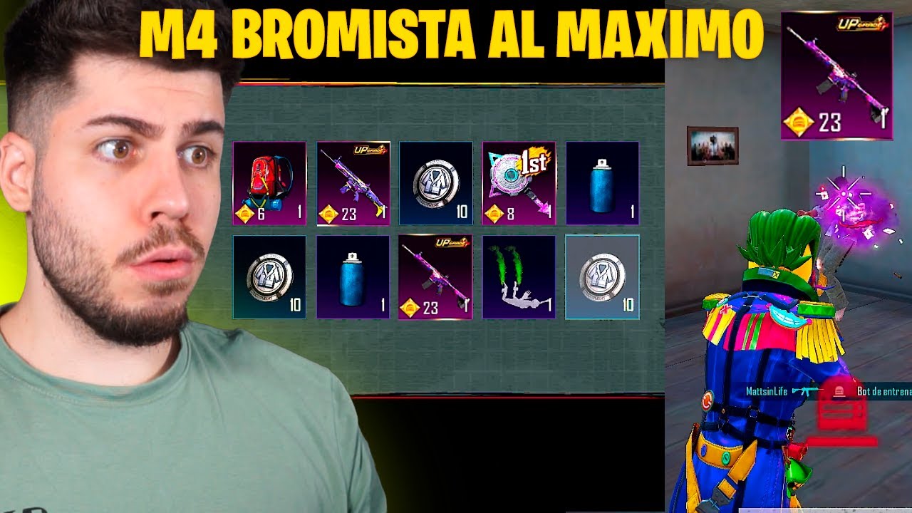 SACAMOS y MAXEAMOS LA M4 BROMISTA en PUBG MOBILE!