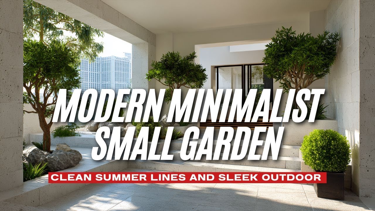 Modern Minimalist Small Garden Style with Clean Summer Lines and Sleek Outdoor Inspiration