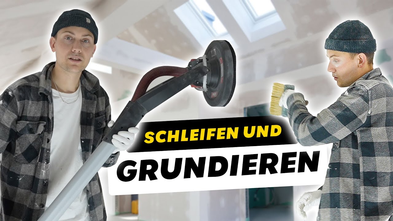 Wände / Decken richtig schleifen & grundieren 2022 (Tipp vom Profi)