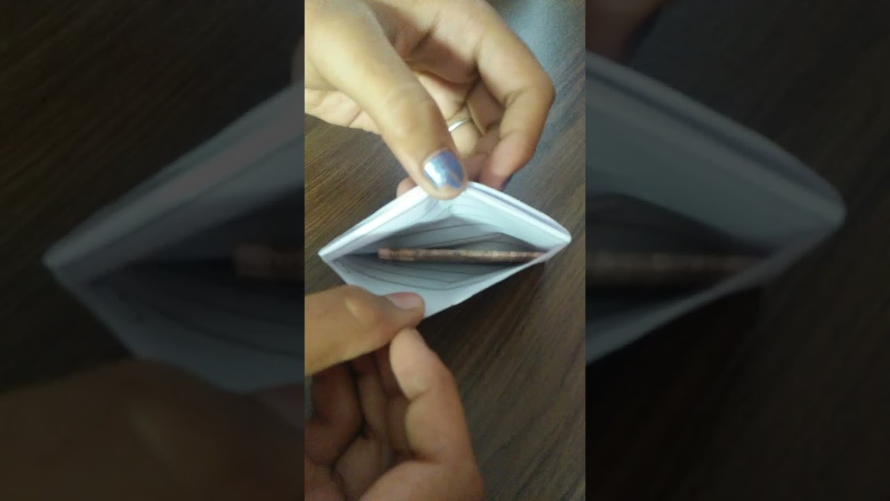 how to make a paper purse without glue and scissor🌸