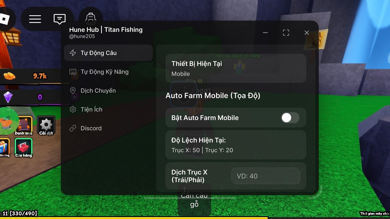 Hack Roblox Script Titan Fishing Auto Farm, Auto qua đảo mới không band acc