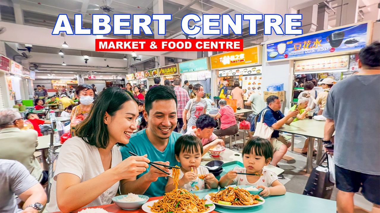 🍜 Newly Renovated Albert Centre Market And Food Centre | Best Food Court Near Bugis Street🇸🇬😍