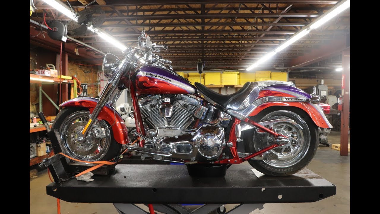 2006 Harley-Davidson Softail Fatboy CVO FLSTFSE2 (red-purple) 3034 Fallen Cycles