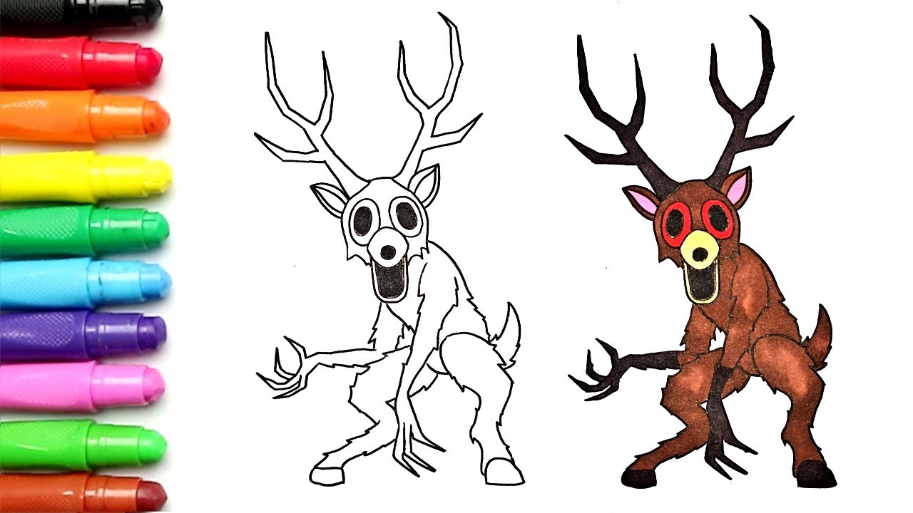 Как нарисовать ОЛЕНЯ (99 ночей в лесу)