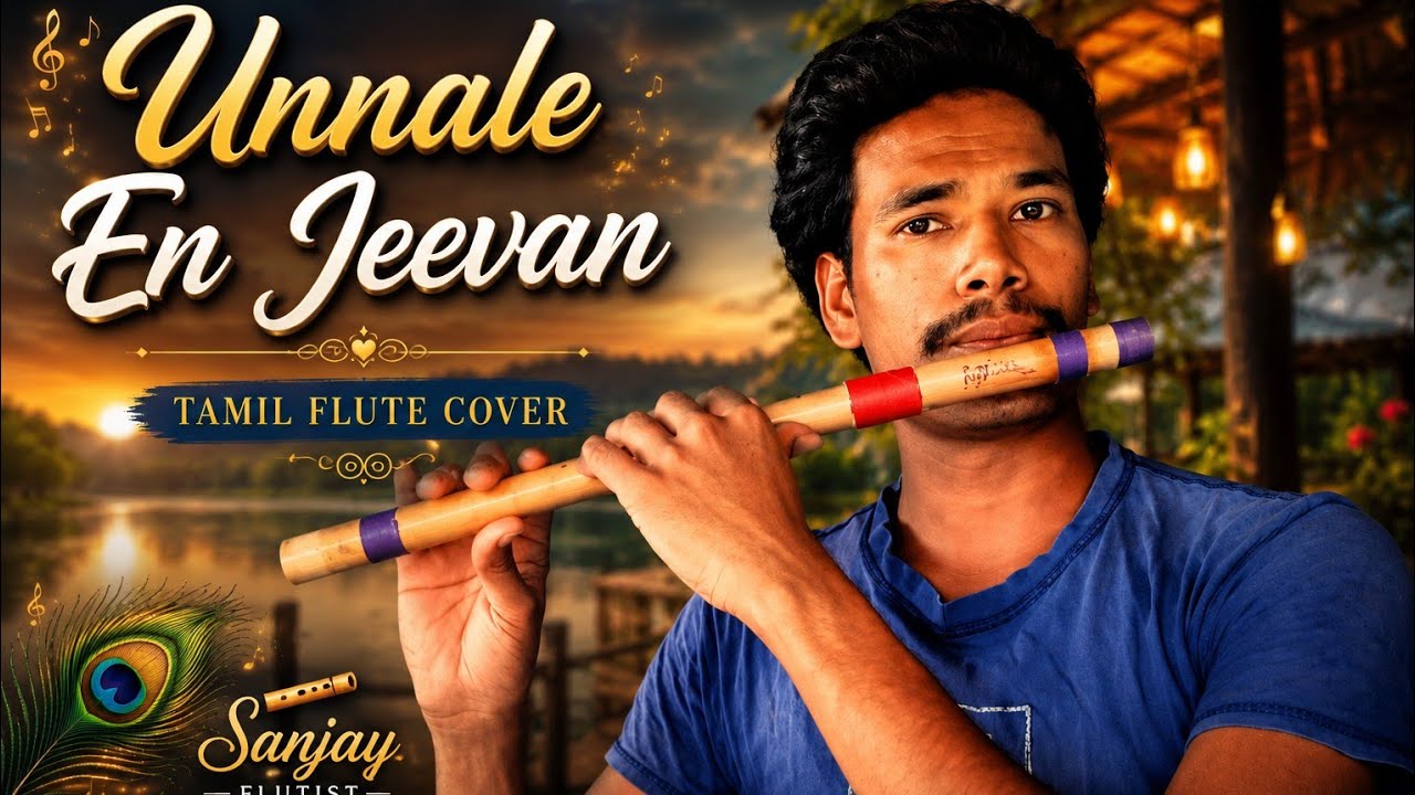 Unnale En Jeevan ❤️ | Tamil Flute Cover | Emotional Instrumental Music | Sanjay Flutist