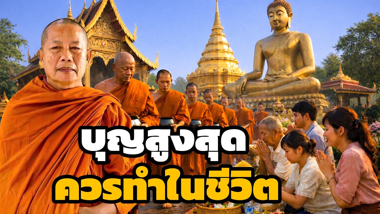 บุญสูงสุดที่พระพุทธเจ้าทรงยกย่อง  ธรรมะคลายทุกข์ พระมหาบุญช่วย ปัญญาวชิโร 12