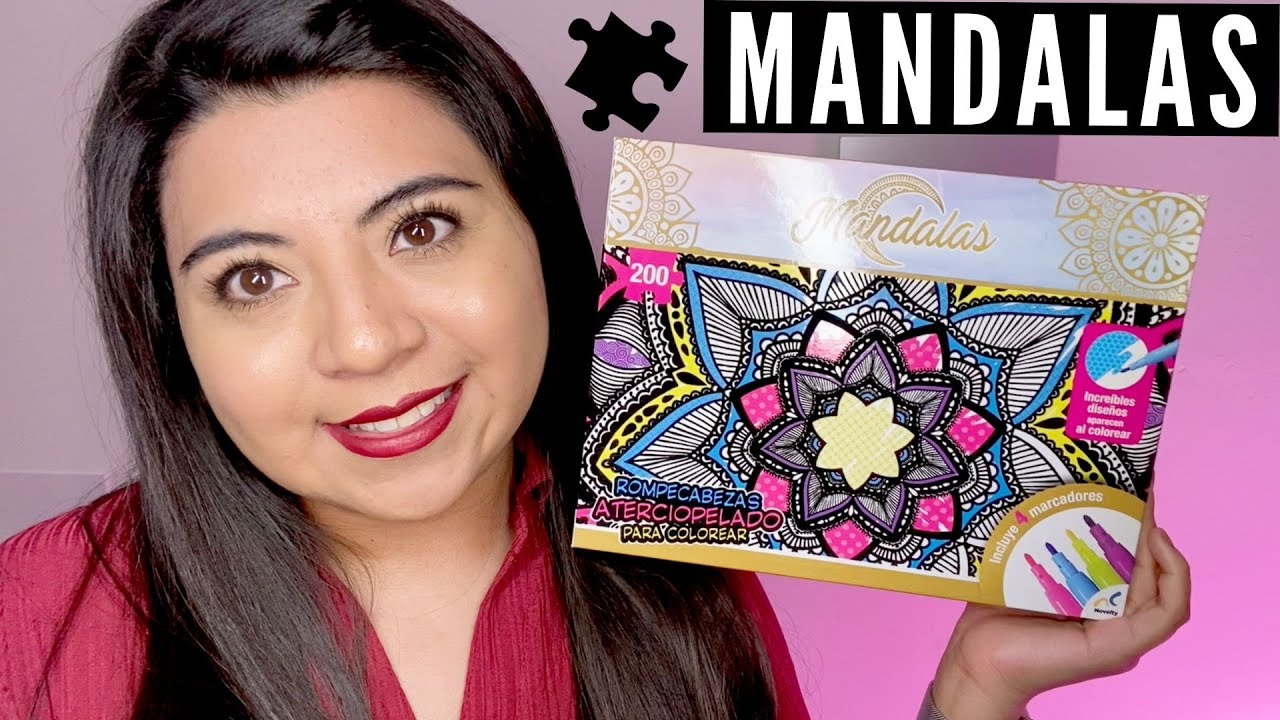 ¡ROMPECABEZAS ATERCIOPELADO DE MANDALAS PARA COLOREAR! | Rompecabezas Novelty de 200 Piezas