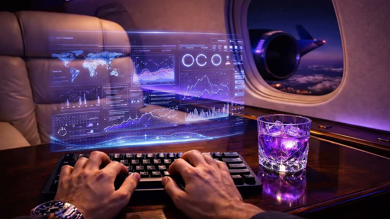The 40,000ft Office ☁️ Luxury Jet Ambience for High-Performance Creators