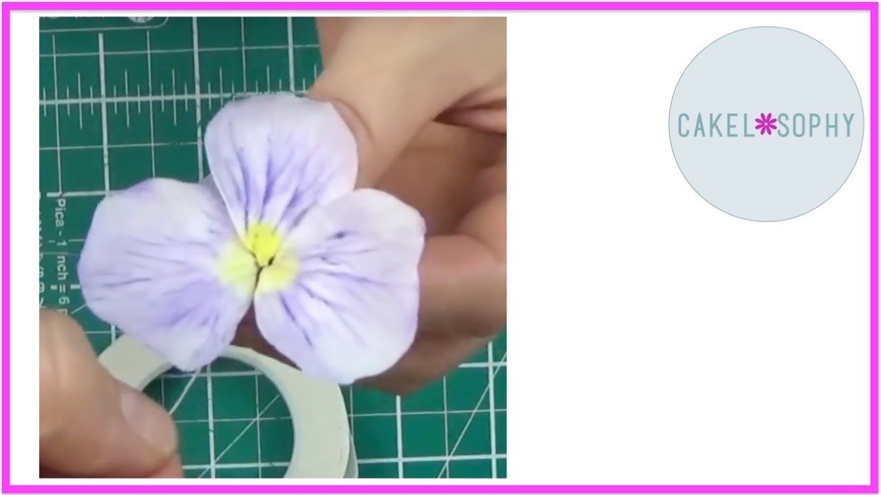 Pansy Flower Tutorial: Cold Porcelain  or Gumpaste  (2018)