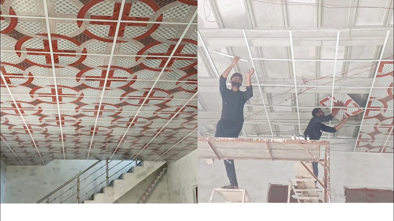 2×2 China ceiling lagane ka tarika| aur iske maloomat #farooqceilingkhushab