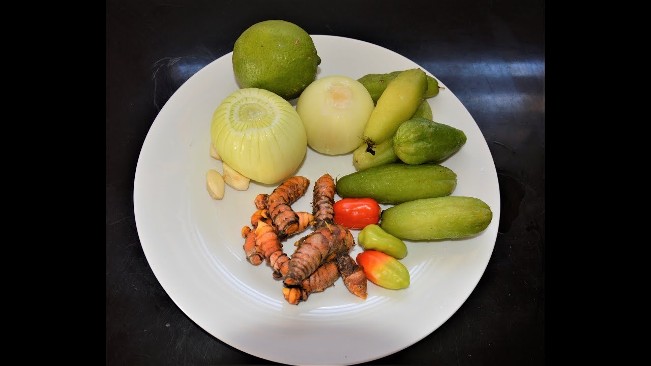 BILIMBIS, recette simple et facile des achards sans sauce tomate (ntchari ya ouhajou)