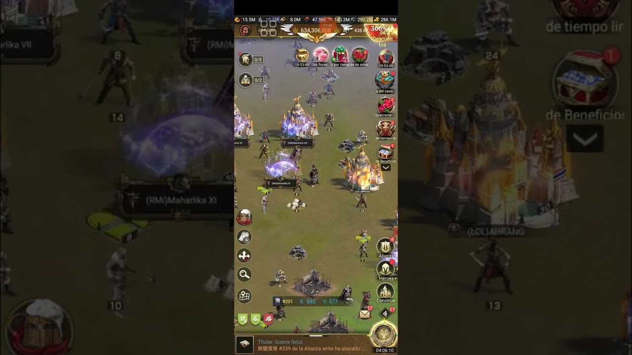 Rise of castles ke 414 vs 8 estados Parte 1