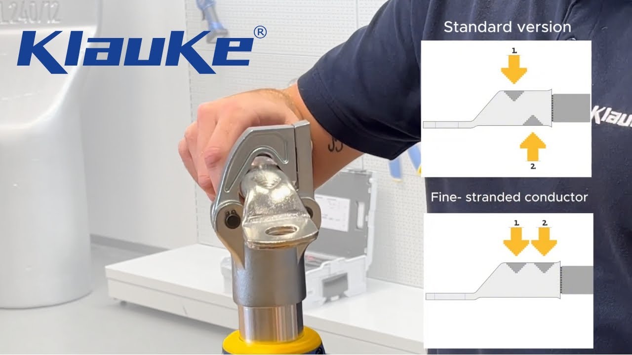 Klauke EKM60ID Ident Crimp Tool -  Full Demonstration