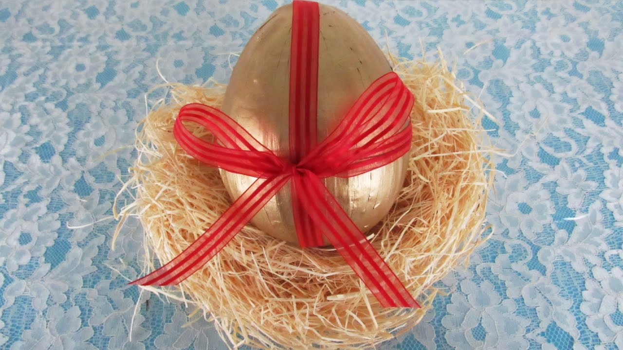 DIY - Ovo de Páscoa feito com papel de jornal!