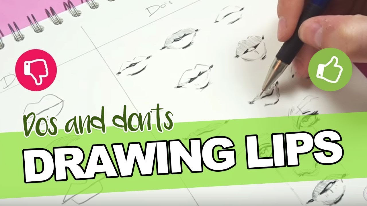 DO's & DON'TS - How to Draw Mouth & Lips!【Tips, Tricks & My Technique】