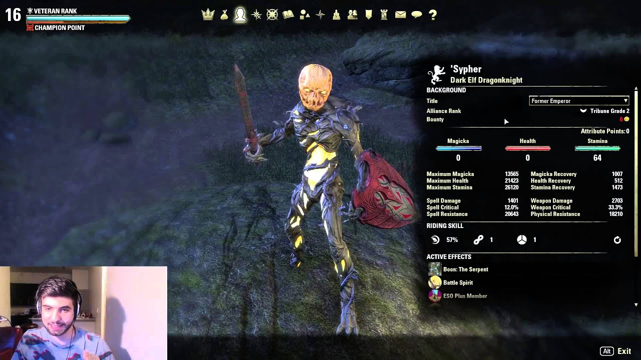 (NEW) PvP Build - Stamina Dragonknight Tank - ESO