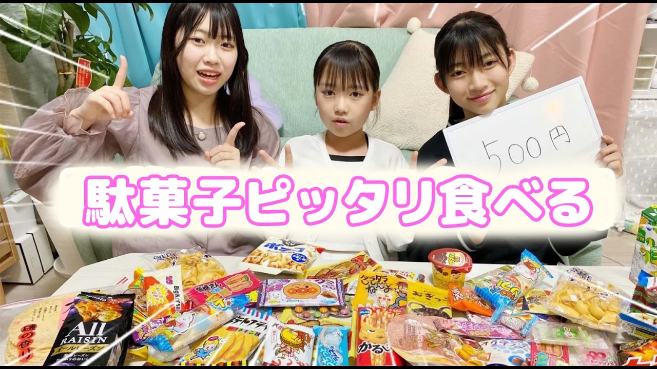 駄菓子ピッタリ500円食べる！チャレンジ！！★にゃーにゃちゃんねるnya-nya channel
