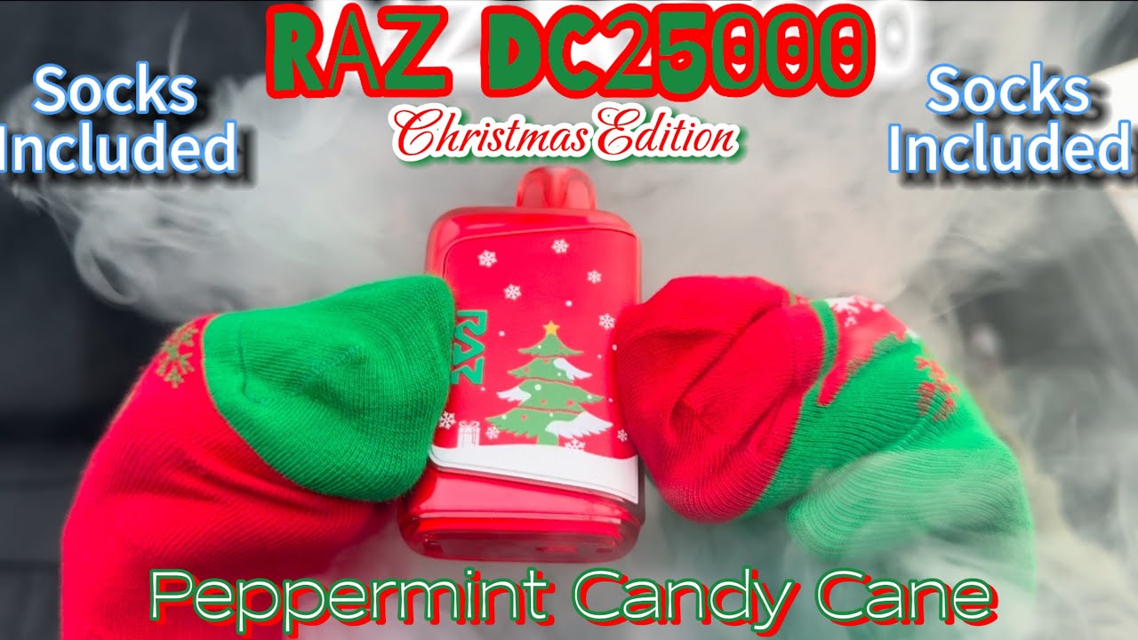 This RAZ comes with SOCKS | CHRISTMAS EDITION (Peppermint Candy Cane)