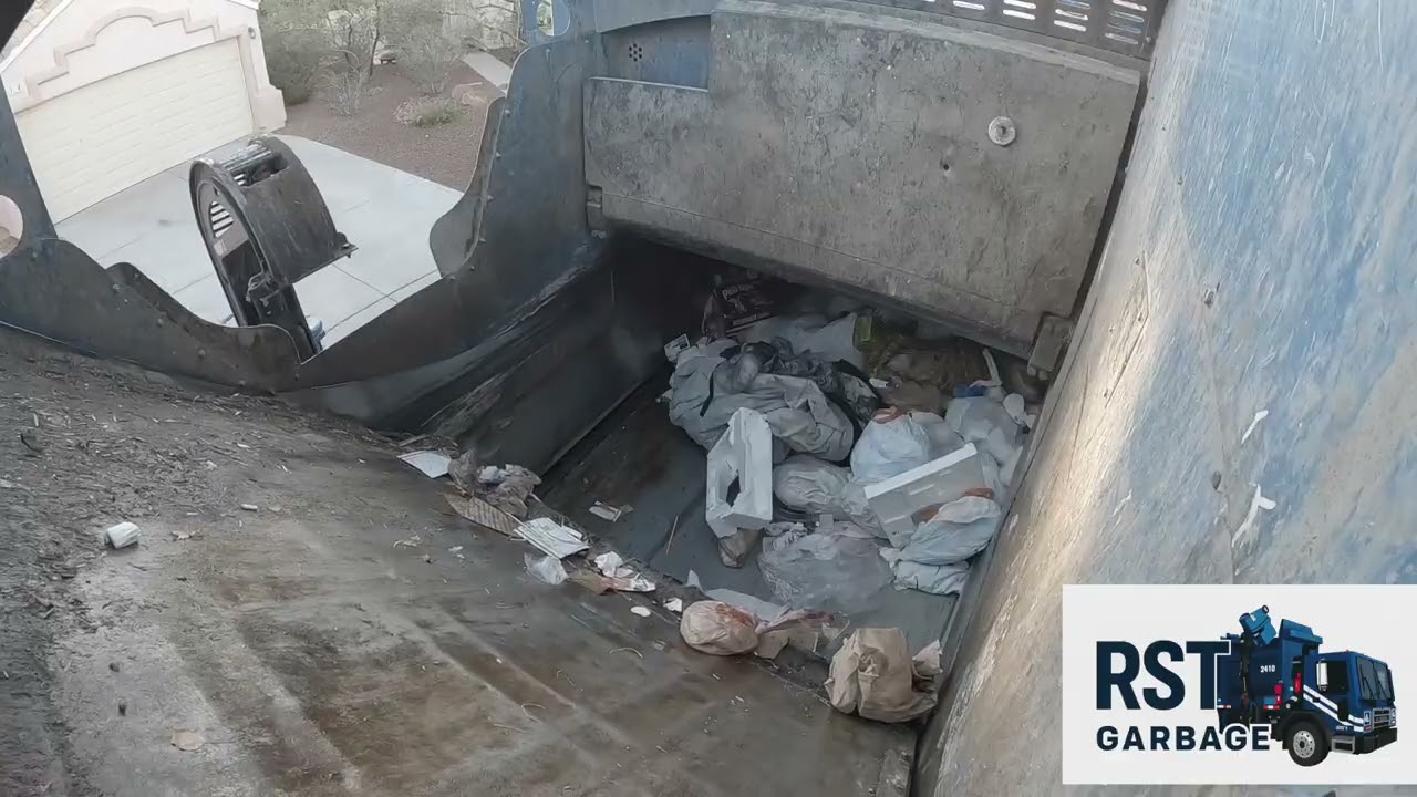 Mcneilus Zr garbage truck, Asl hopper view ,peterbilt trash truck republic services 9-20-25