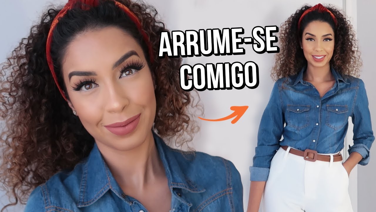 PENTEADO, MAKE E LOOK ARRUMADINHO PRO DIA A DIA | ARRUME-SE COMIGO POR JULIANA LOUISE