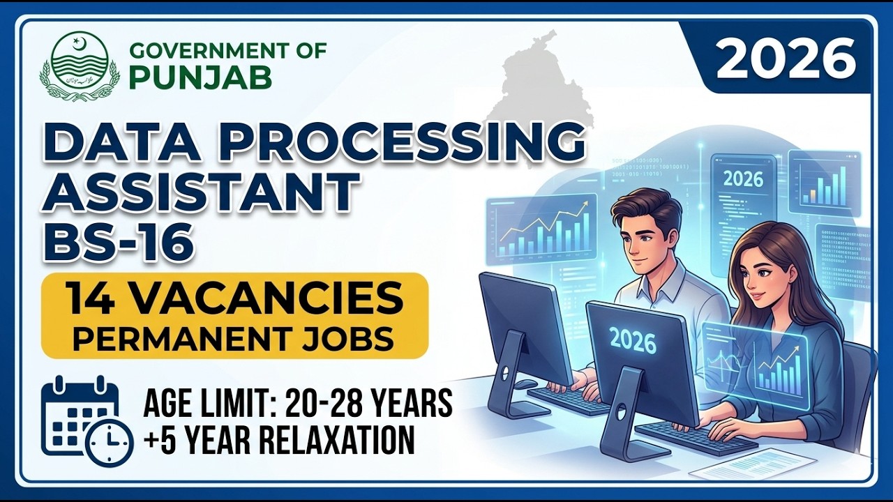 latest govt jobs | Data Processing Assistant | Apply Now