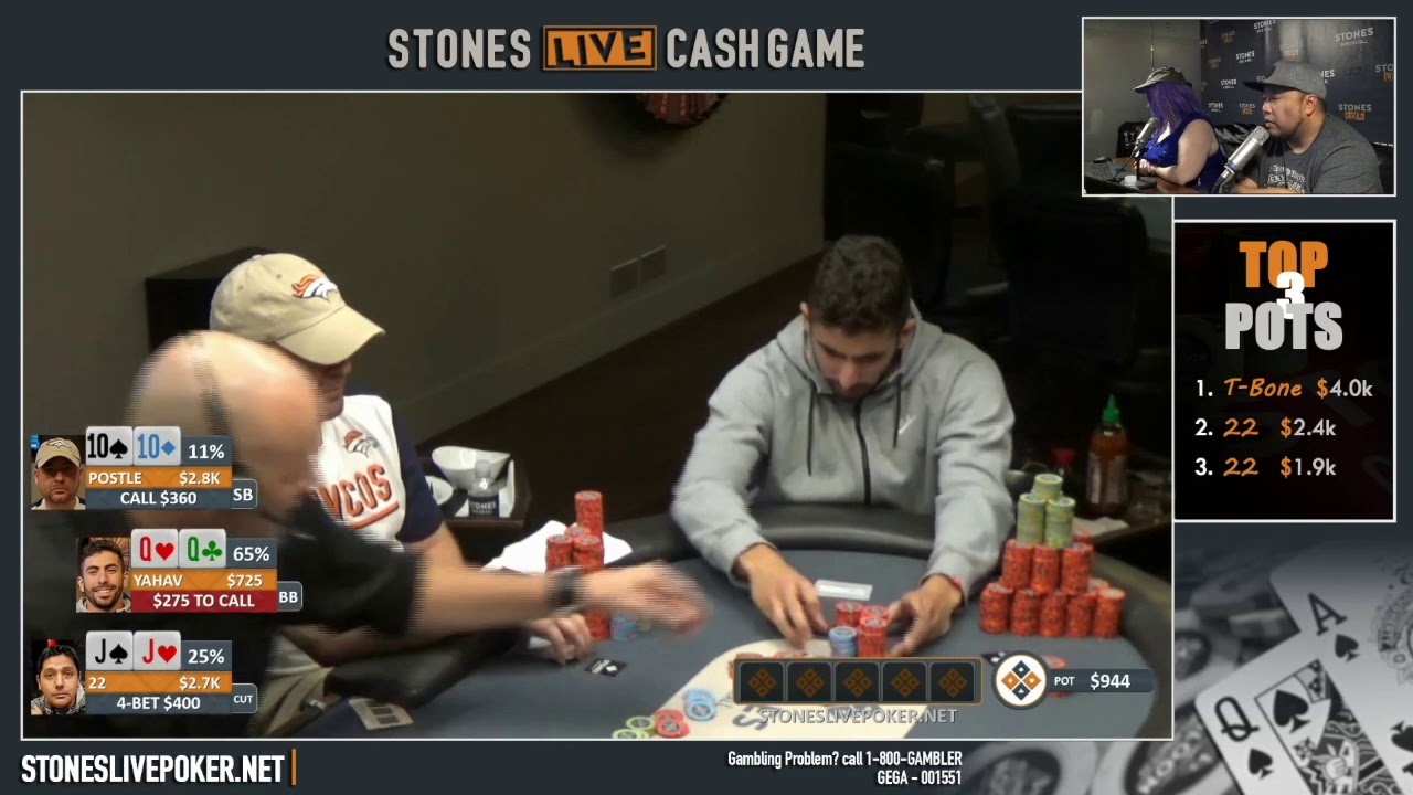 Some hands just play themselves! Stones Live Clip $1$2$3 NLHE ***9-9-19***