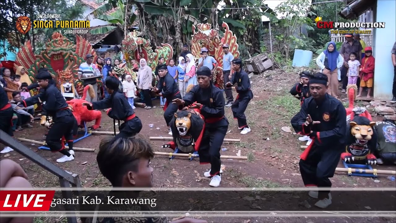ATRAKSI SISINGA'N - SINGA DANGDUT - SINGA PURNAMA - H. SUHALI GROUP - TELAGASARI
