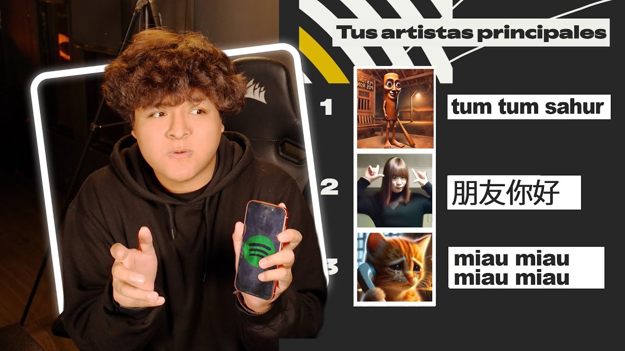 viendo sus SPOTIFY WRAPPED 2025 y sus horribles gustos musicales 😍