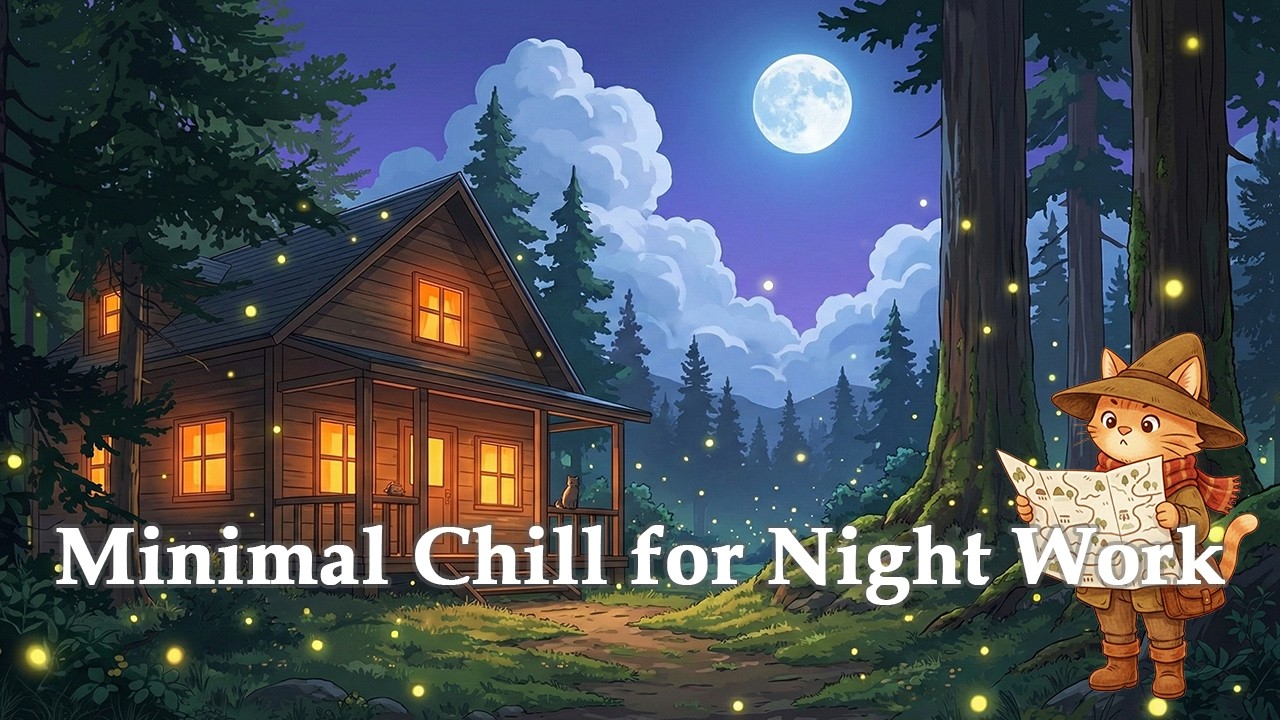 Minimal Ambient Chill BGM | for Night Work Midnight