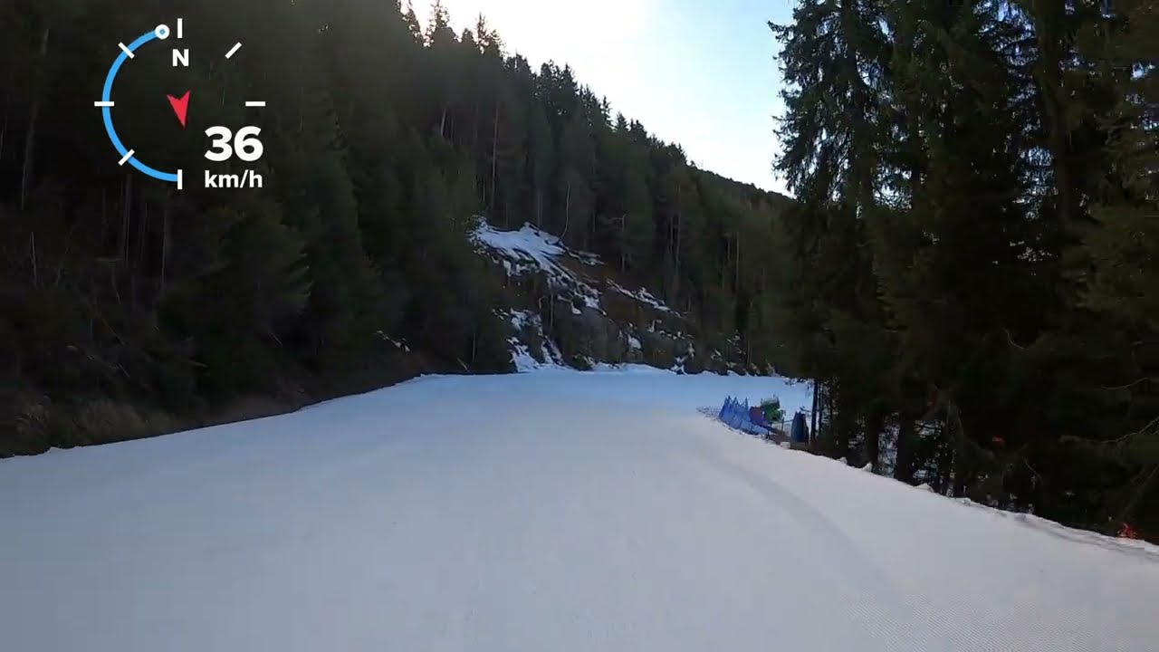 Plose Talabfahrt von der Bergstation zur Talstation Piste 1