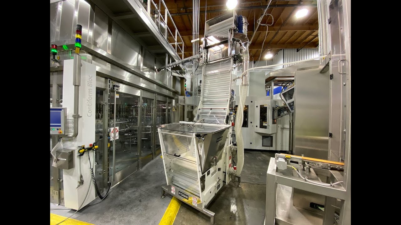 Complete used Krones 54,000 BPH Water Bottling Line